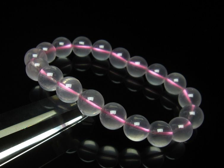 ミルキークォーツ ピンク ブレスレット 11mm メール便可 [M便 1/10] 111-4977