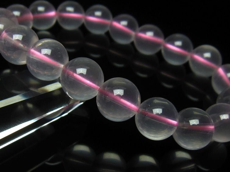 ミルキークォーツ ピンク ブレスレット 11mm メール便可 [M便 1/10] 111-4977