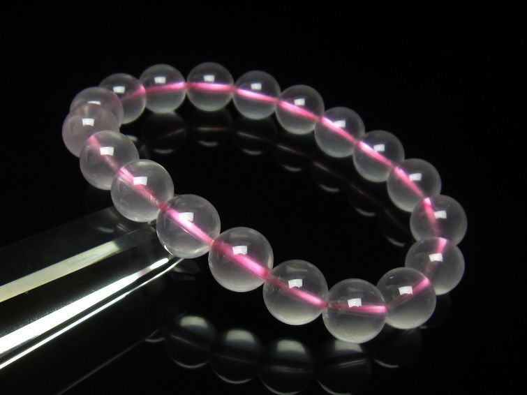 ミルキークォーツ ピンク ブレスレット 11mm メール便可 [M便 1/10] 111-4978