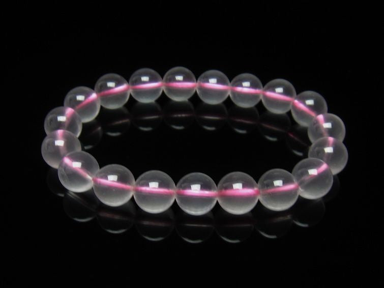 ミルキークォーツ ピンク ブレスレット 11mm メール便可 [M便 1/10] 111-4978