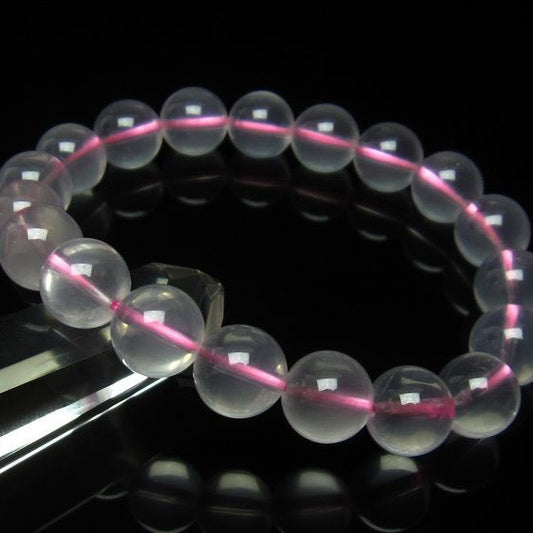 ミルキークォーツ ピンク ブレスレット 11mm メール便可 [M便 1/10] 111-4979