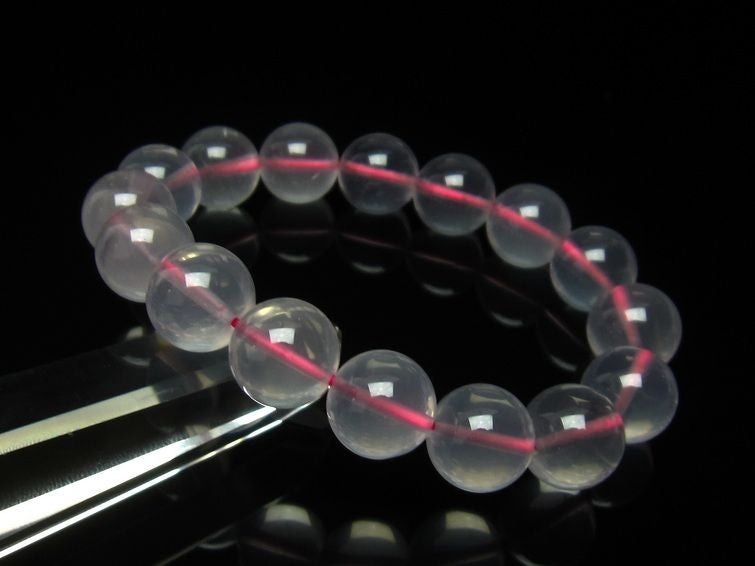 ミルキークォーツ ピンク ブレスレット 12mm メール便可 [M便 1/10] 111-4986