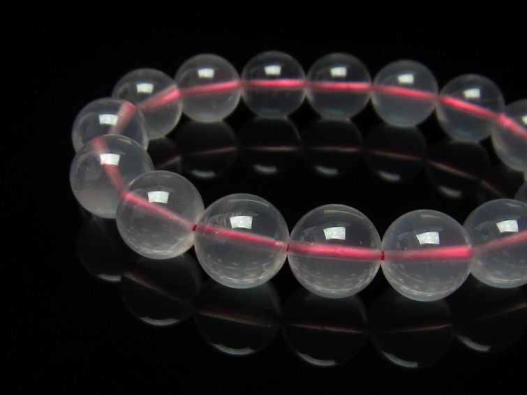 ミルキークォーツ ピンク ブレスレット 12mm メール便可 [M便 1/10] 111-4986