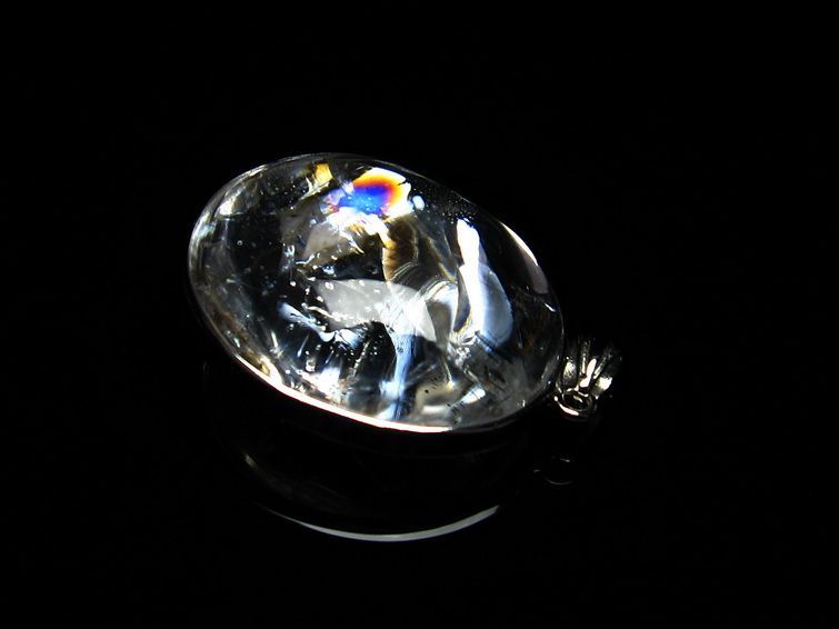 アイリスクォーツ 水晶 ペンダント 虹入り メール便可 [M便 1/20] 112-6528
