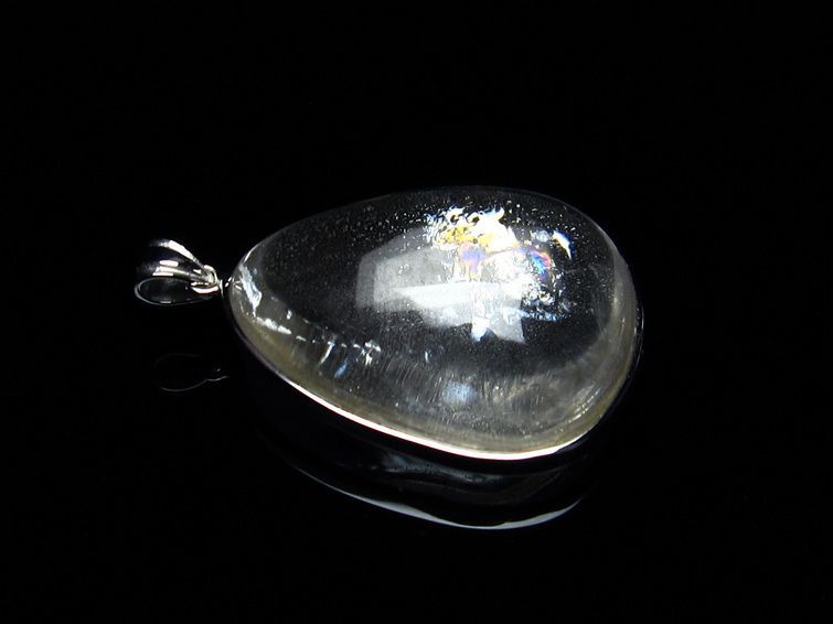 アイリスクォーツ 水晶 ペンダント 虹入り メール便可 [M便 1/20] 112-6530