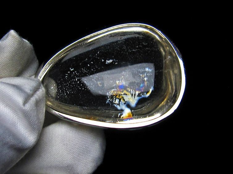 アイリスクォーツ 水晶 ペンダント 虹入り メール便可 [M便 1/20] 112-6530