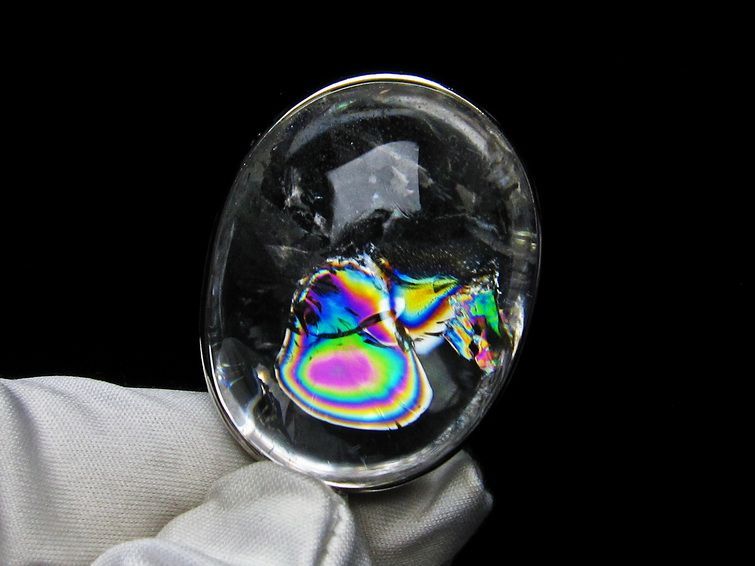 アイリスクォーツ 水晶 ペンダント 虹入り  112-6538