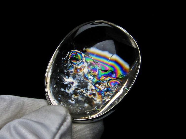 アイリスクォーツ 水晶 ペンダント 虹入り  112-6541