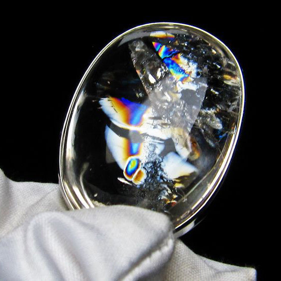 アイリスクォーツ 水晶 ペンダント 虹入り [送料無料] 112-6545