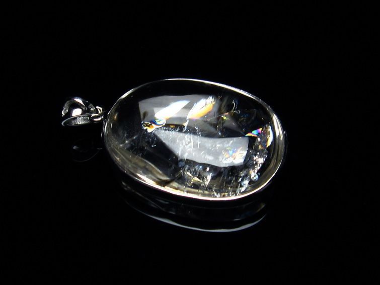 アイリスクォーツ 水晶 ペンダント 虹入り  112-6545