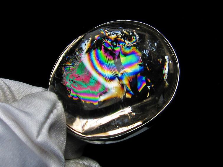 アイリスクォーツ 水晶 ペンダント 虹入り  112-6559