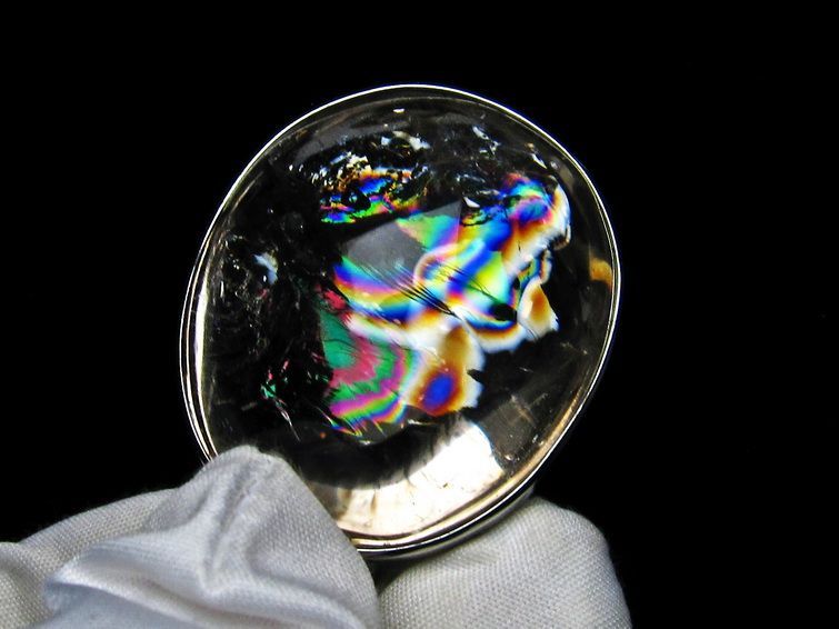 アイリスクォーツ 水晶 ペンダント 虹入り  112-6559