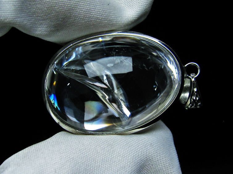 アイリスクォーツ 水晶 ペンダント 虹入り 一点物 メール便可 [M便 1/20] 112-8220
