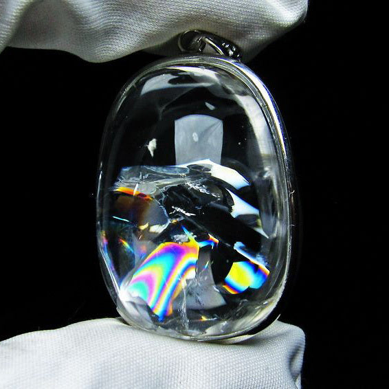 アイリスクォーツ 水晶 ペンダント 虹入り 一点物 [送料無料] 112-8240