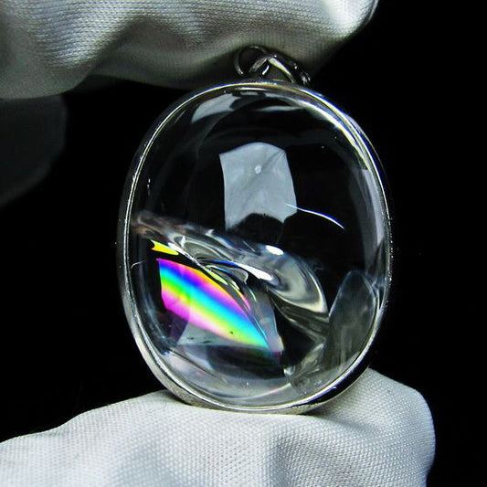 アイリスクォーツ 水晶 ペンダント 虹入り 一点物 [送料無料] 112-8249
