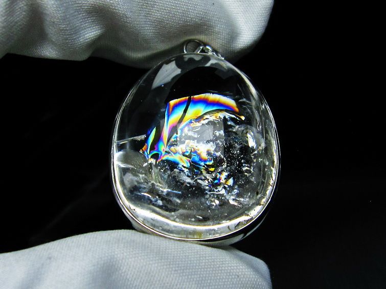 アイリスクォーツ 水晶 ペンダント 虹入り 一点物 メール便可 [M便 1/20] 112-8291