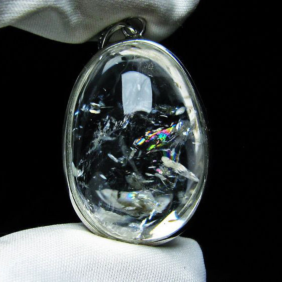 アイリスクォーツ 水晶 ペンダント 虹入り 一点物 メール便可 [M便 1/20] 112-8293