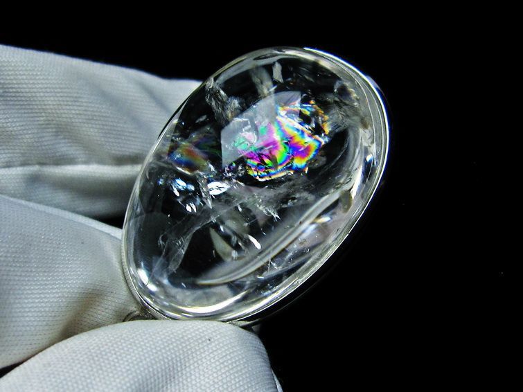 アイリスクォーツ 水晶 ペンダント 虹入り 一点物 メール便可 [M便 1/20] 112-8293
