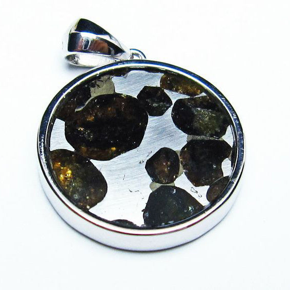 パラサイト隕石 ペンダント パワーストーン ペンダントトップ Pallasite Meteorite メンズ レディース アクセサリー 一点物 [送料無料] 112-9226