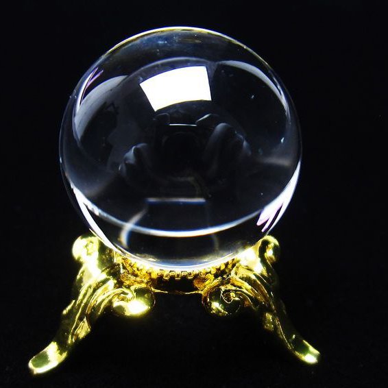 水晶 丸玉 ブラジル産 20mm 一点物 141-6352