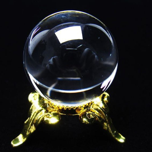 水晶 丸玉 ブラジル産 20mm 一点物 141-6352