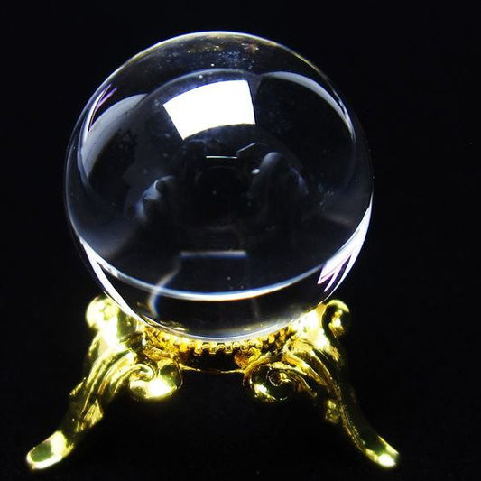 水晶 丸玉 ブラジル産 20mm 一点物 141-6354