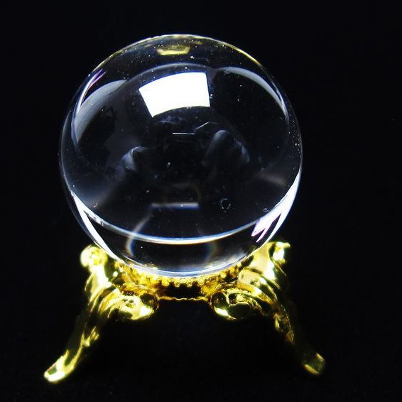 水晶 丸玉 ブラジル産 20mm 一点物 141-6360
