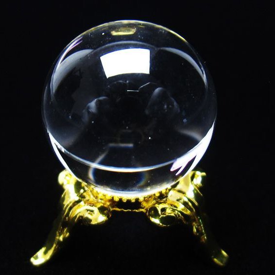 水晶 丸玉 ブラジル産 20mm 一点物 141-6363