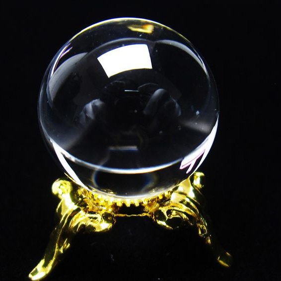 水晶 丸玉 ブラジル産 20mm 一点物 141-6368
