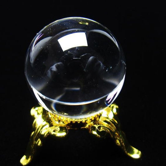 水晶 丸玉 ブラジル産 20mm 一点物 141-6383
