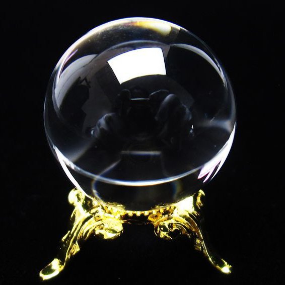 水晶 丸玉 ブラジル産 24mm 一点物 [送料無料] 141-6403