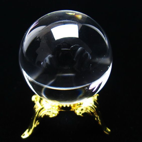 水晶 丸玉 ブラジル産 24mm 一点物 [送料無料] 141-6406