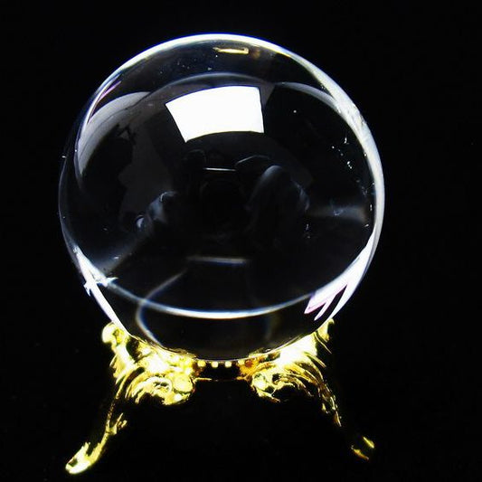 水晶 丸玉 ブラジル産 24mm 一点物 [送料無料] 141-6407