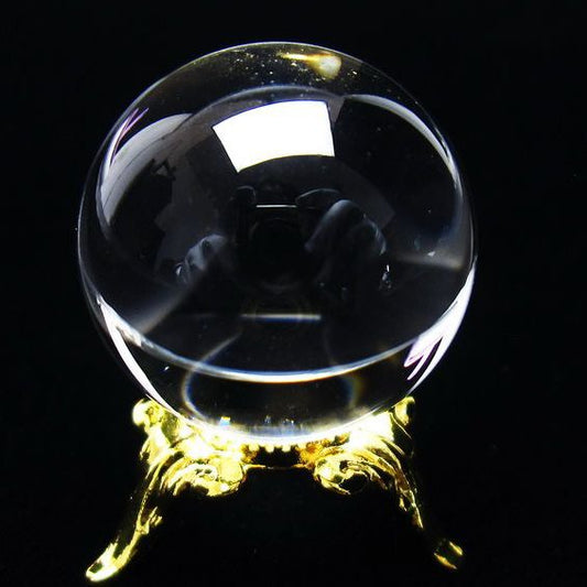 水晶 丸玉 ブラジル産 24mm 一点物 [送料無料] 141-6408