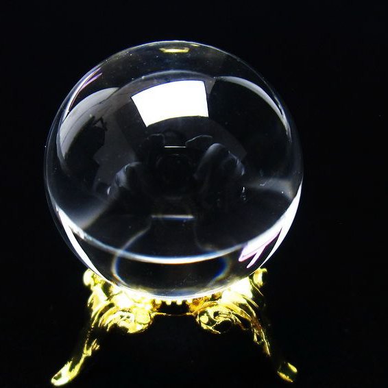 水晶 丸玉 ブラジル産 24mm 一点物 [送料無料] 141-6409