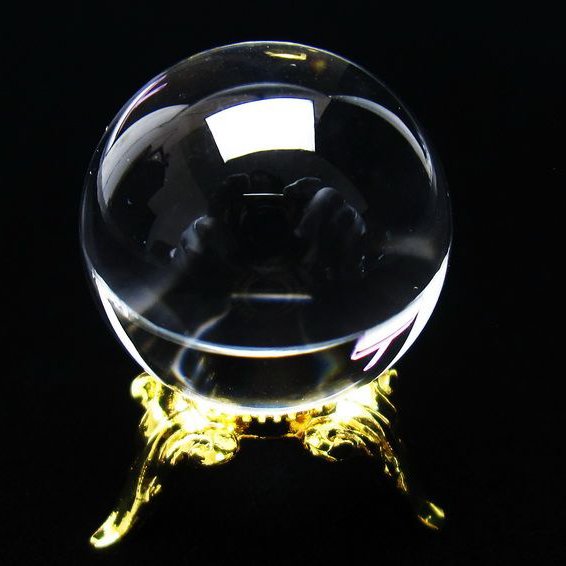 水晶 丸玉 ブラジル産 24mm 一点物 [送料無料] 141-6410