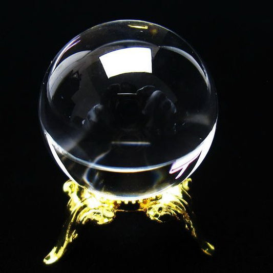 水晶 丸玉 ブラジル産 24mm 一点物 [送料無料] 141-6410