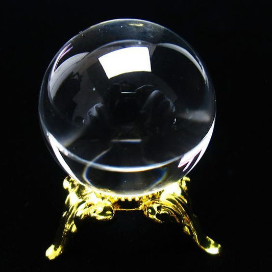 水晶 丸玉 ブラジル産 24mm 一点物 [送料無料] 141-6411