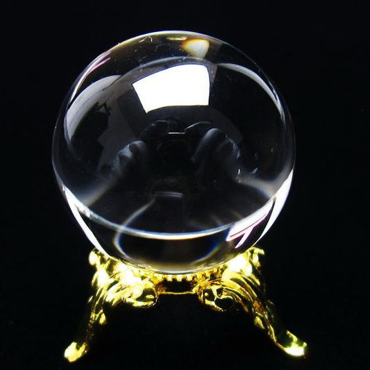 水晶 丸玉 ブラジル産 24mm 一点物 [送料無料] 141-6412
