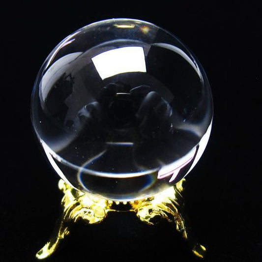 水晶 丸玉 ブラジル産 24mm 一点物 [送料無料] 141-6415