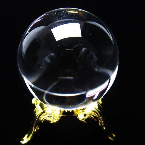 水晶 丸玉 ブラジル産 24mm 一点物 [送料無料] 141-6417