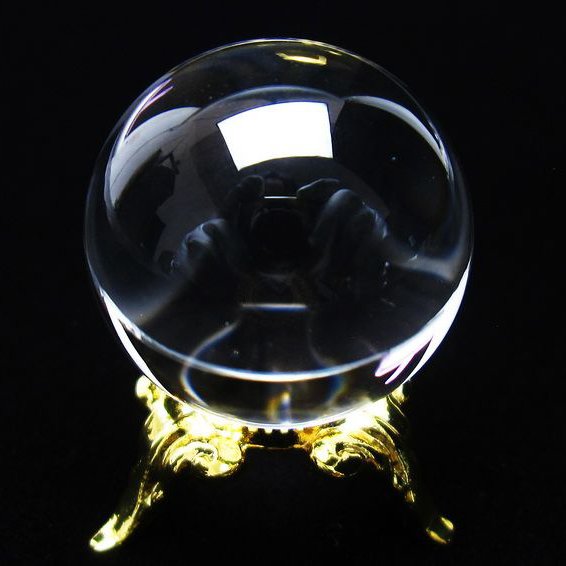 水晶 丸玉 ブラジル産 24mm 一点物 [送料無料] 141-6418