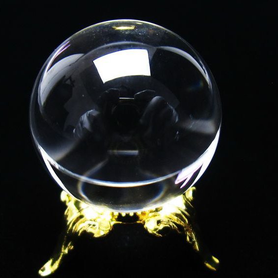 水晶 丸玉 ブラジル産 24mm 一点物 [送料無料] 141-6419