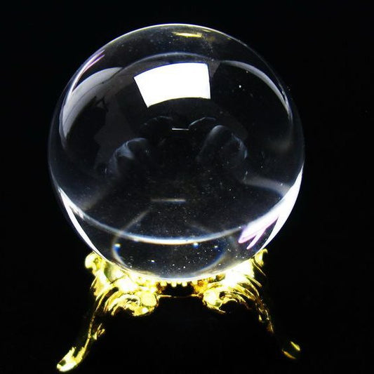 水晶 丸玉 ブラジル産 24mm 一点物 [送料無料] 141-6420