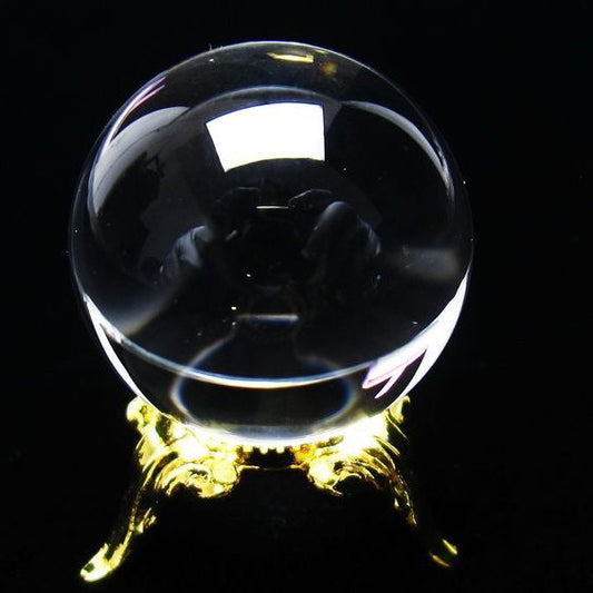 水晶 丸玉 ブラジル産 24mm 一点物 [送料無料] 141-6421