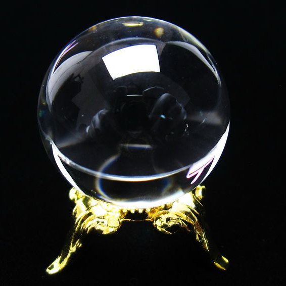 水晶 丸玉 ブラジル産 24mm 一点物 [送料無料] 141-6422