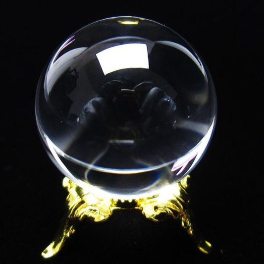 水晶 丸玉 ブラジル産 24mm 一点物 [送料無料] 141-6425