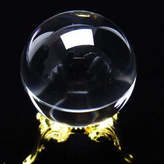 水晶 丸玉 ブラジル産 24mm 一点物 [送料無料] 141-6426