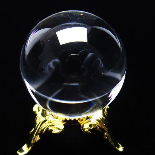 水晶 丸玉 ブラジル産 24mm 一点物 [送料無料] 141-6427