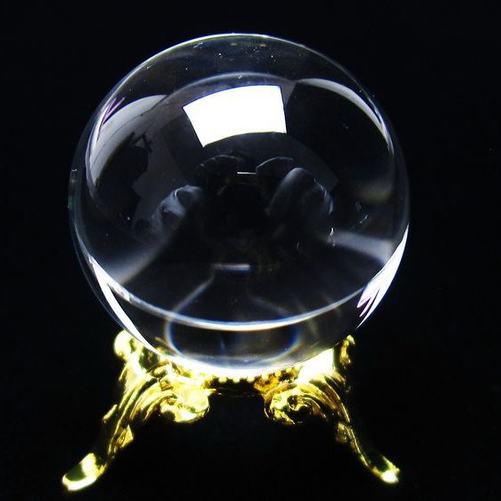 水晶 丸玉 ブラジル産 24mm 一点物 [送料無料] 141-6429